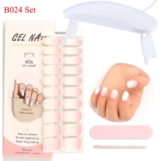 Gel Nail Wraps | UV Gel Nail Wraps Set | Purity Provisions